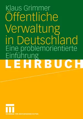 Grimmer |  Öffentliche Verwaltung in Deutschland | Buch |  Sack Fachmedien