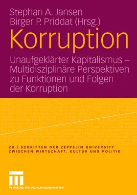 Priddat / Jansen |  Korruption | Buch |  Sack Fachmedien