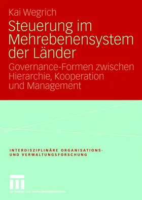 Wegrich |  Steuerung im Mehrebenensystem der Länder | Buch |  Sack Fachmedien