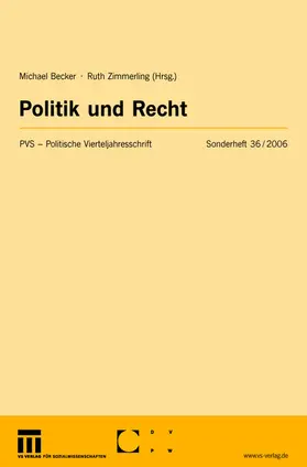 Zimmerling / Becker |  Politik und Recht | Buch |  Sack Fachmedien