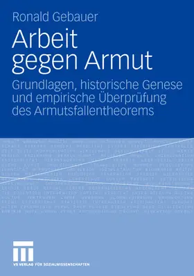 Gebauer |  Arbeit gegen Armut | Buch |  Sack Fachmedien