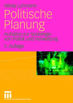 Luhmann |  Politische Planung | Buch |  Sack Fachmedien