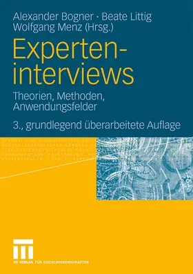 Bogner / Menz / Littig |  Experteninterviews | Buch |  Sack Fachmedien