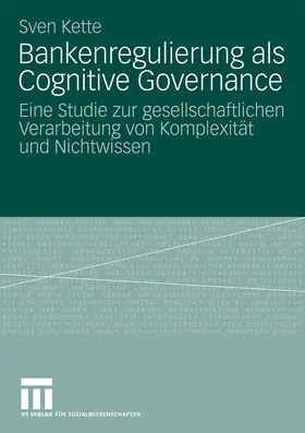 Kette |  Bankenregulierung als Cognitive Governance | Buch |  Sack Fachmedien