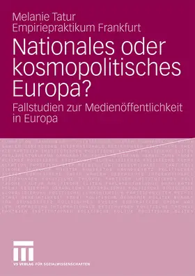 Tatur |  Nationales oder kosmopolitisches Europa? | Buch |  Sack Fachmedien