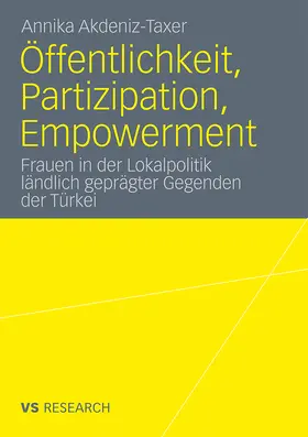 Akdeniz-Taxer |  Öffentlichkeit, Partizipation, Empowerment | Buch |  Sack Fachmedien