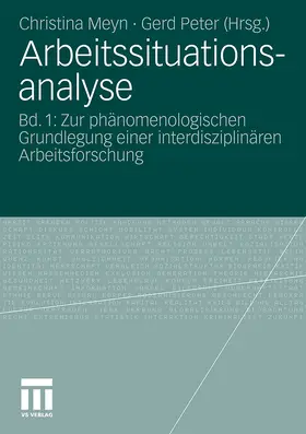 Peter / Meyn |  Arbeitssituationsanalyse | Buch |  Sack Fachmedien