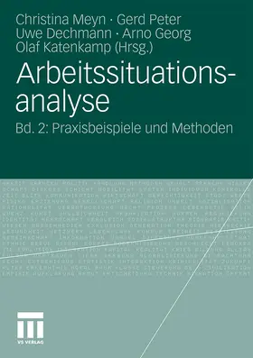Meyn / Peter / Katenkamp |  Arbeitssituationsanalyse | Buch |  Sack Fachmedien