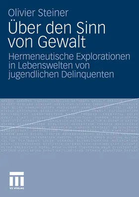 Steiner |  Über den Sinn von Gewalt | Buch |  Sack Fachmedien