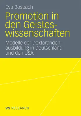 Bosbach | Promotion in den Geisteswissenschaften | Buch | 978-3-531-18329-9 | sack.de