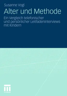 Vogl |  Alter und Methode | Buch |  Sack Fachmedien