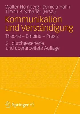 Hömberg / Hahn / Schaffer |  Kommunikation und Verständigung | Buch |  Sack Fachmedien