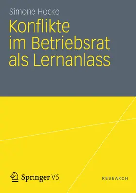 Hocke |  Konflikte im Betriebsrat als Lernanlass | Buch |  Sack Fachmedien
