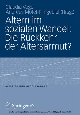 Vogel / Motel-Klingebiel | Altern im sozialen Wandel: Die Rückkehr der Altersarmut? | E-Book | sack.de