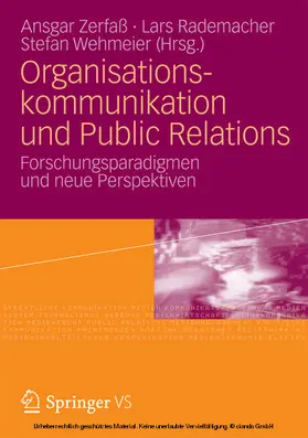 Zerfaß / Rademacher / Wehmeier |  Organisationskommunikation und Public Relations | eBook | Sack Fachmedien