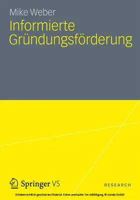 Weber |  Informierte Gründungsförderung | eBook | Sack Fachmedien