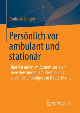 Langer |  Persönlich vor ambulant und stationär | eBook | Sack Fachmedien