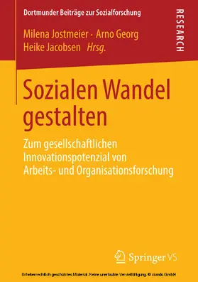 Jostmeier / Georg / Jacobsen |  Sozialen Wandel gestalten | eBook | Sack Fachmedien