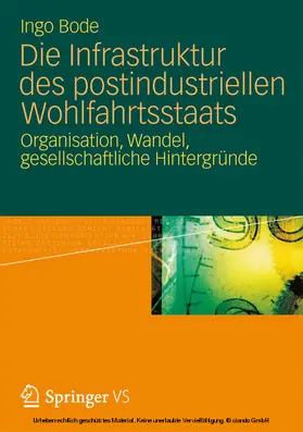 Bode |  Die Infrastruktur des postindustriellen Wohlfahrtsstaats | eBook | Sack Fachmedien