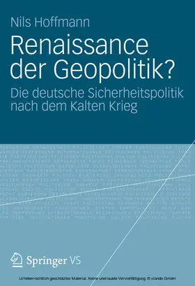 Hoffmann |  Renaissance der Geopolitik? | eBook | Sack Fachmedien