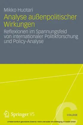 Huotari |  Analyse außenpolitischer Wirkungen | eBook | Sack Fachmedien