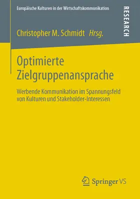 Schmidt |  Optimierte Zielgruppenansprache | eBook | Sack Fachmedien