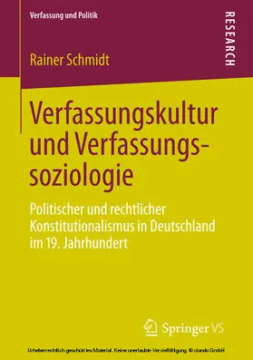 Schmidt |  Verfassungskultur und Verfassungssoziologie | eBook | Sack Fachmedien