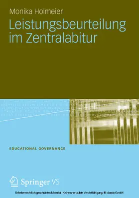 Holmeier | Leistungsbeurteilung im Zentralabitur | E-Book | sack.de