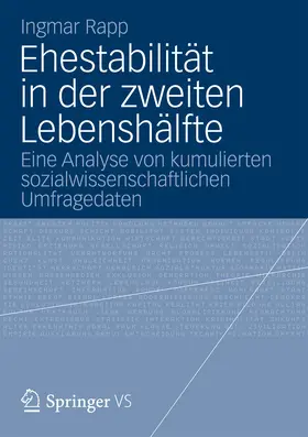 Rapp | Ehestabilität in der zweiten Lebenshälfte | E-Book | sack.de