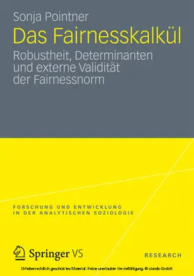 Pointner |  Das Fairnesskalkül | eBook | Sack Fachmedien