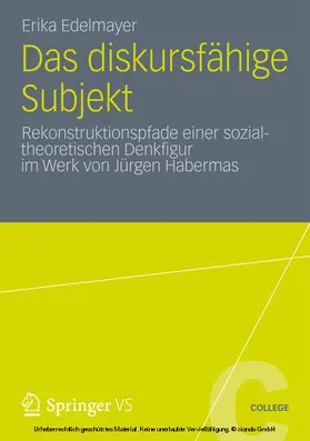 Edelmayer | Das diskursfähige Subjekt | E-Book | sack.de