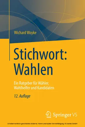 Woyke | Stichwort: Wahlen | E-Book | sack.de