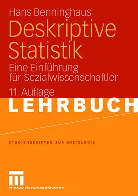 Benninghaus |  Deskriptive Statistik | Buch |  Sack Fachmedien