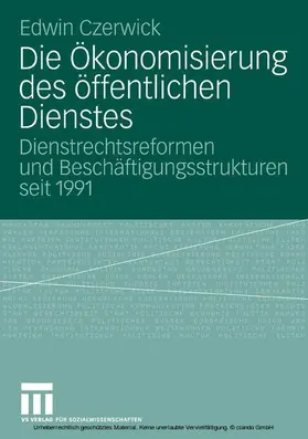 Czerwick | Die Ökonomisierung des öffentlichen Dienstes | E-Book | sack.de
