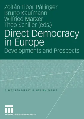 Pállinger / Kaufmann / Marxer |  Direct Democracy in Europe | eBook | Sack Fachmedien