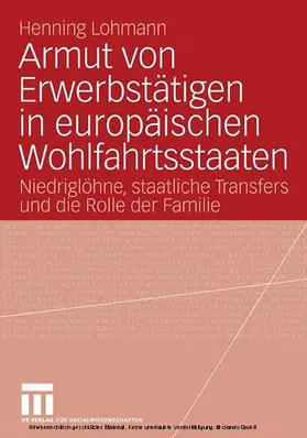 Lohmann | Armut von Erwerbstätigen in europäischen Wohlfahrtsstaaten | E-Book | sack.de