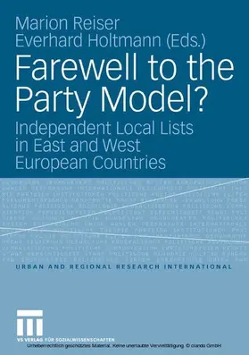 Reiser / Holtmann |  Farewell to the Party Model? | eBook | Sack Fachmedien
