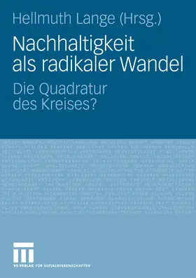 Lange |  Nachhaltigkeit als radikaler Wandel | eBook | Sack Fachmedien
