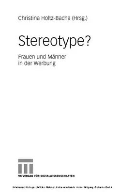 Holtz-Bacha |  Stereotype? | eBook | Sack Fachmedien