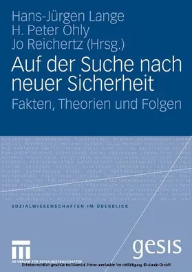 Lange / Ohly / Reichertz |  Auf der Suche nach neuer Sicherheit | eBook | Sack Fachmedien