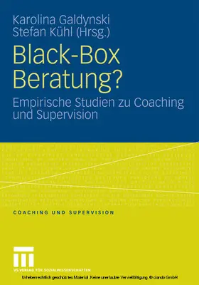 Galdynski / Kühl | Black-Box Beratung? | E-Book | www2.sack.de