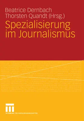 Dernbach / Quandt |  Spezialisierung im Journalismus | eBook | Sack Fachmedien