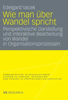 Vacek |  Wie man über Wandel spricht | eBook | Sack Fachmedien