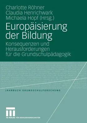 Röhner / Henrichwark / Hopf | Europäisierung der Bildung | E-Book | sack.de