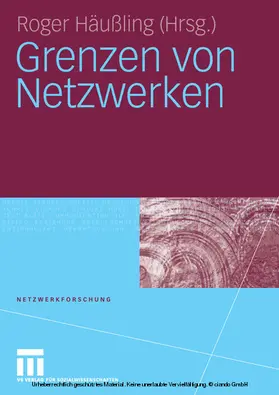 Häußling | Grenzen von Netzwerken | E-Book | sack.de