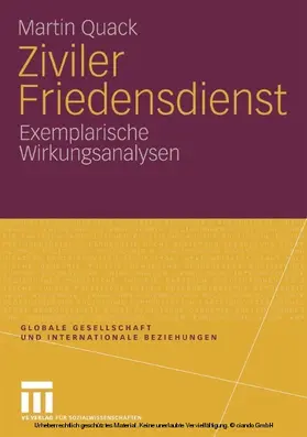 Quack |  Ziviler Friedensdienst | eBook | Sack Fachmedien