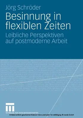 Schröder |  Besinnung in flexiblen Zeiten | eBook | Sack Fachmedien