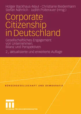 Backhaus-Maul / Biedermann / Nährlich |  Corporate Citizenship in Deutschland | eBook | Sack Fachmedien