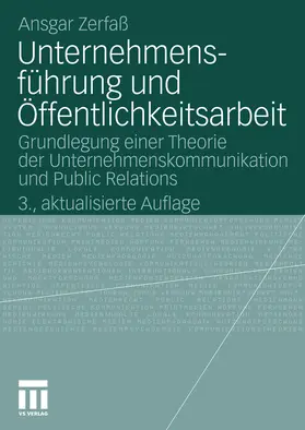 Zerfaß | Unternehmensführung und Öffentlichkeitsarbeit | E-Book | sack.de