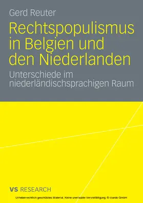 Reuter | Rechtspopulismus in Belgien und den Niederlanden | E-Book | sack.de